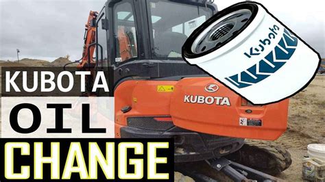 kubota mini oil change